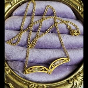 10k solid gold necklace. Stamped 10k with an L for Lanstrom which creates alot o